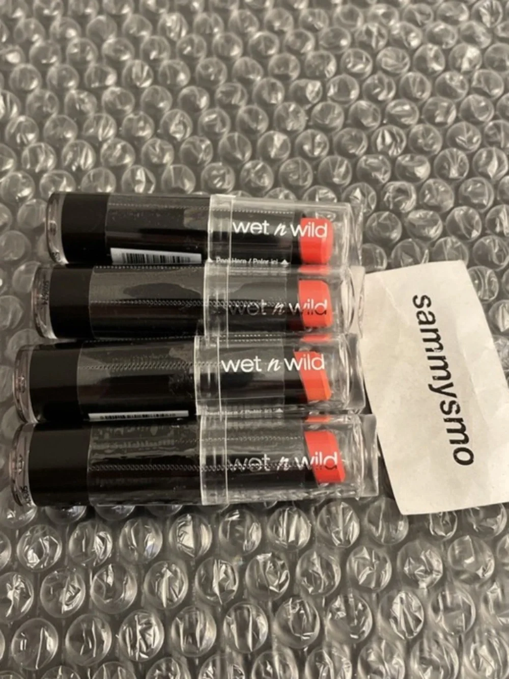 Wet N Wild Lip Color Lipstick 970 Purty Persimmon x4